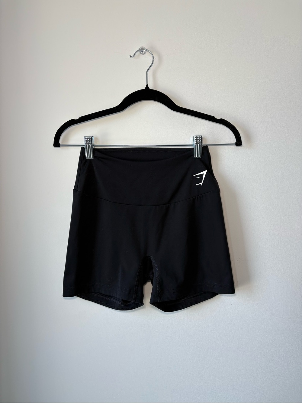 Gymshark Black High-Waist Athletic Shorts